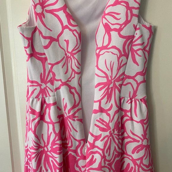 EUC Lilly Pulitzer Pink Strike a Pose Bella Dress (Sz XS) - Picture 6 of 14